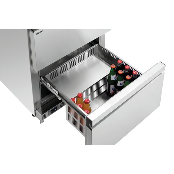 Ladekoeler | 600S2 | 2 Lades | 0-10°C | Convectiekoeling | R290 | 0.167kW | 230V | RVS | Inbouw