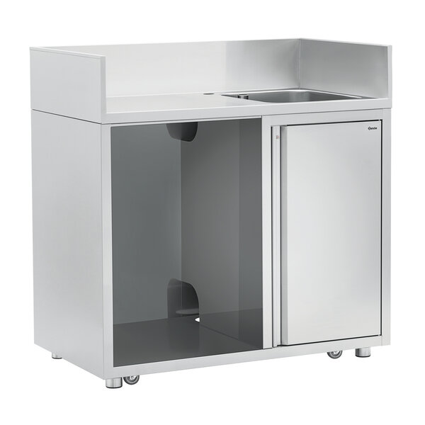 Mobiel Spoelcentrum | BR1200 GS | 1 Bak 57L | Bak 400x500x285mm | Afdruipvlak Links | CNS 18/10