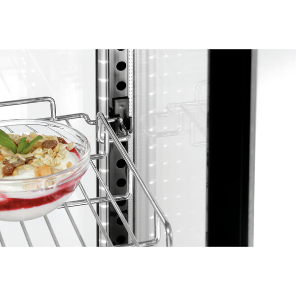 Gekoelde Tafelvitrine | 7450 2E | 177L | -1 Tot +7°C | Convectiekoeling | 2 Verstelbare Roosters | Glazen Schuifdeuren Achterzijde | 350W, 230V | Energieklasse C