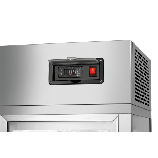 Gekoelde Tafelvitrine | 7450 2E | 177L | -1 Tot +7°C | Convectiekoeling | 2 Verstelbare Roosters | Glazen Schuifdeuren Achterzijde | 350W, 230V | Energieklasse C