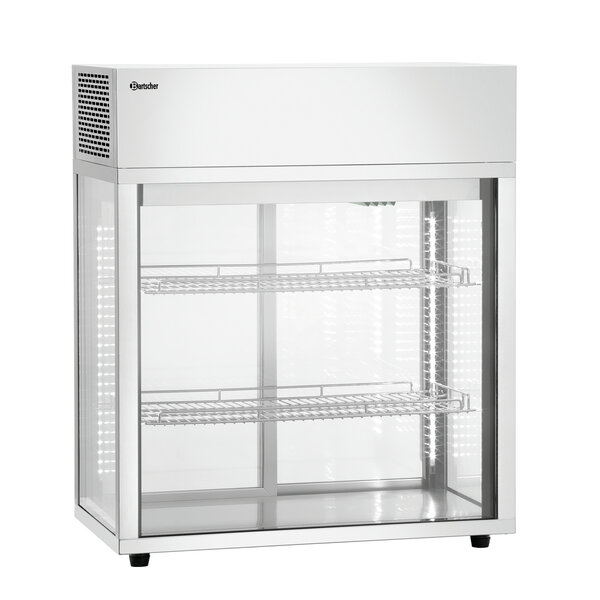 Gekoelde Tafelvitrine | 7450 2E | 177L | -1 Tot +7°C | Convectiekoeling | 2 Verstelbare Roosters | Glazen Schuifdeuren Achterzijde | 350W, 230V | Energieklasse C