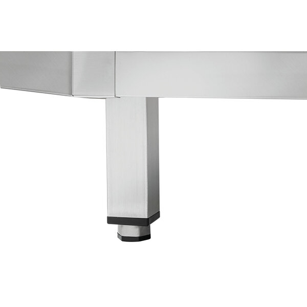 Hoekkast | 700 FT | CNS 18/10 | Tussenschap | Vleugeldeur | Werkblad 999x999mm | Hoogte 850-900mm