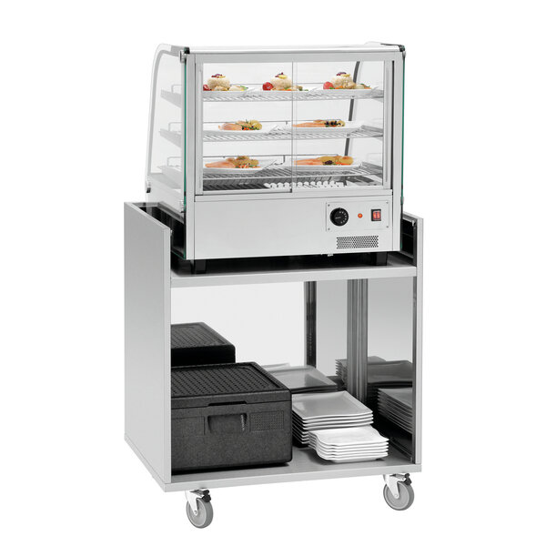 Snackstation | Snackpoint 200 | 1 Inzetnis | RVS | Glazen Opzet 790x200x300mm