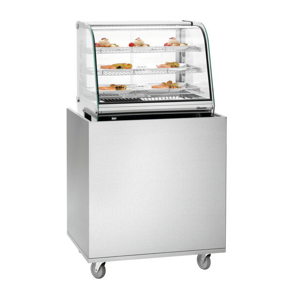 Snackstation | Snackpoint 200 | 1 Inzetnis | RVS | Glazen Opzet 790x200x300mm