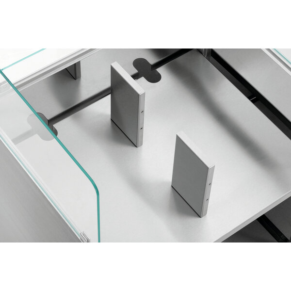 Snackstation | Snackpoint 200 | 1 Inzetnis | RVS | Glazen Opzet 790x200x300mm