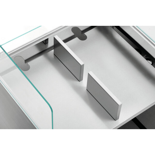 Snackstation | Snackpoint 200 | 1 Inzetnis | RVS | Glazen Opzet 790x200x300mm