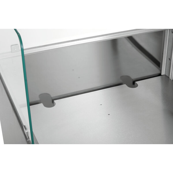 Snackstation | Snackpoint 200 | 1 Inzetnis | RVS | Glazen Opzet 790x200x300mm