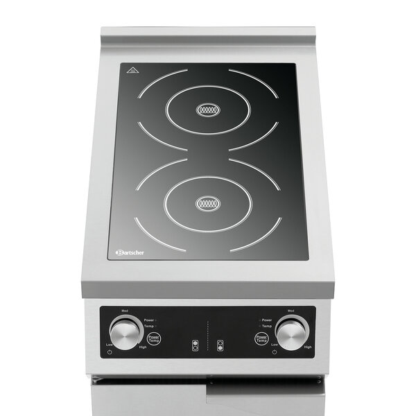 Inductiekookplaat | GU | 2 Kookzones Ø260mm | 1x5kW + 1x3.5kW | 400V | Onderkast Met Vleugeldeur
