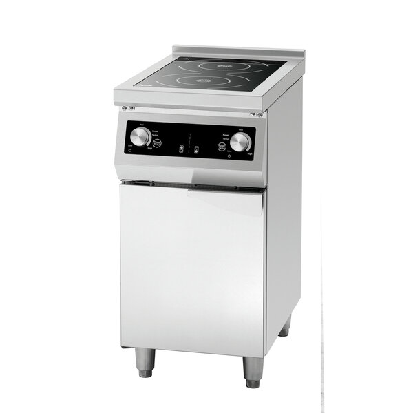 Inductiekookplaat | GU | 2 Kookzones Ø260mm | 1x5kW + 1x3.5kW | 400V | Onderkast Met Vleugeldeur
