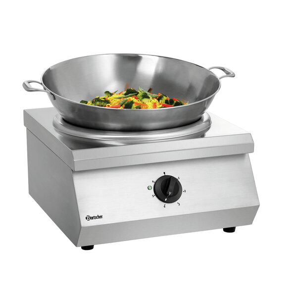 Inductiewok | IW 80 | 8kW | 400V | 6 Vermogensniveaus | Ø370mm