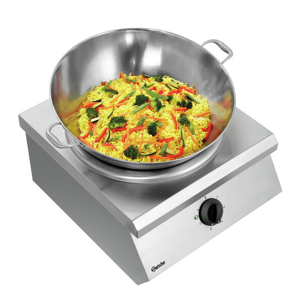 Inductiewok | IW 80 | 8kW | 400V | 6 Vermogensniveaus | Ø370mm