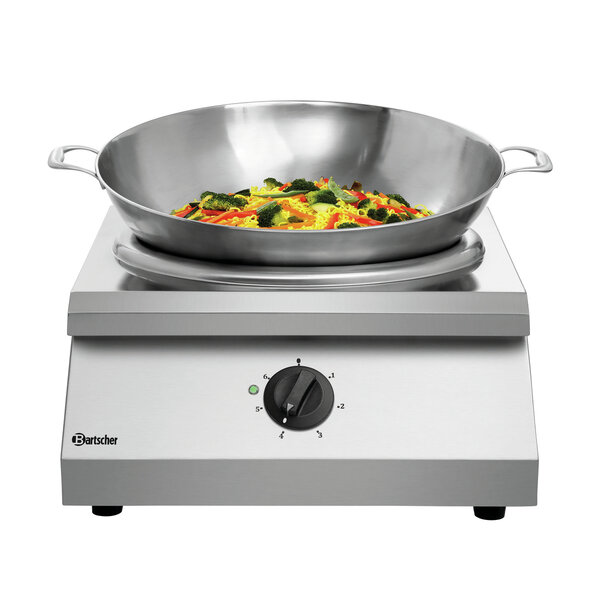 Inductiewok | IW 80 | 8kW | 400V | 6 Vermogensniveaus | Ø370mm