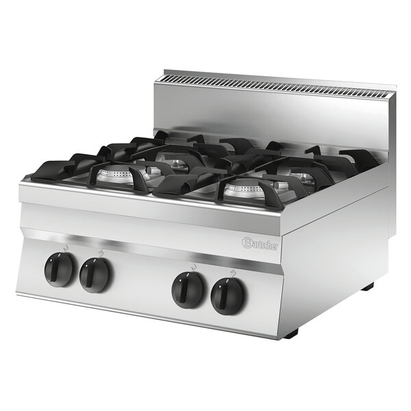 Gasfornuis | Serie 650 | 4 Pits | 2x3.85+2x5.7kW | 19.1kW | Gas | Tafelmodel