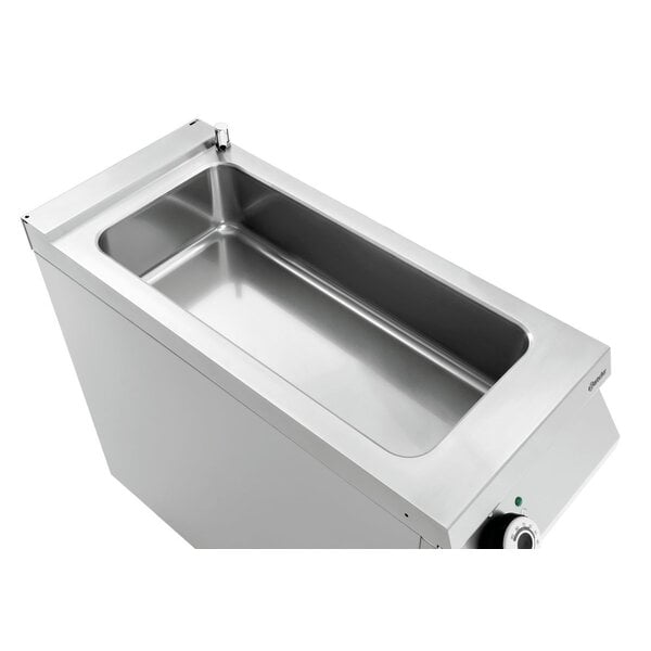 Bain-Marie | Serie 900 | Elektrisch | 1x 1/1 GN + 1x 1/3 GN, Max. 150mm | 30-90°C | 3.5kW, 230V | Vul- En Aftapkraan | Open Onderbouw