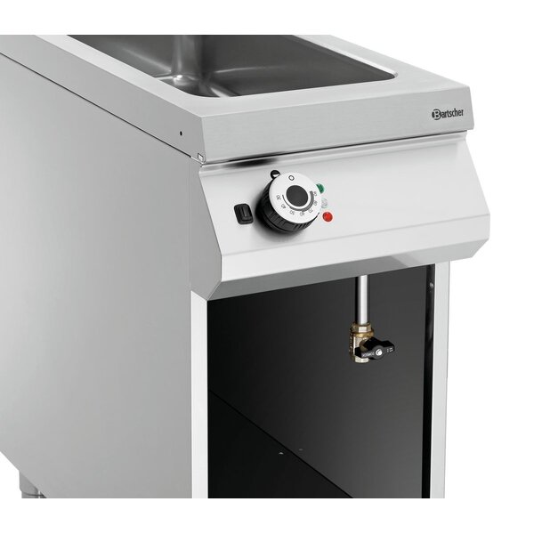 Bain-Marie | Serie 900 | Elektrisch | 1x 1/1 GN + 1x 1/3 GN, Max. 150mm | 30-90°C | 3.5kW, 230V | Vul- En Aftapkraan | Open Onderbouw
