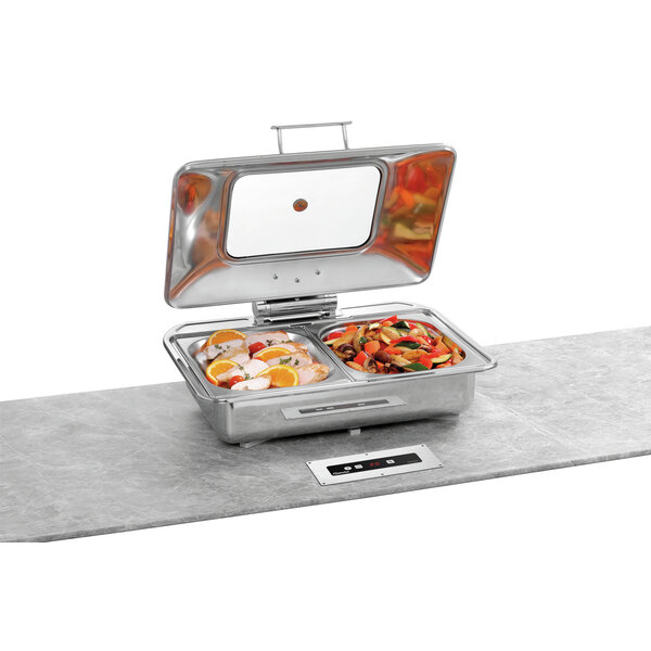Inductiewarmhoudsysteem | IWS650 | 1 Warmhoudplaats | 20 Vermogensniveaus | 650W | Chafing Dish Tot 100°C | Werkblad Max. 35°C | 230V