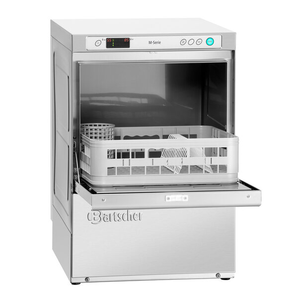 Glazenspoelmachine | GS M400 LP K | Korf 400x400mm | 60 Korven/Uur | 4 Programma's: 60/90/120/180s | Koude Naspoeling | 3.2kW, 230V