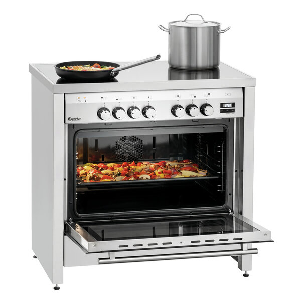 Keramisch Fornuis | 5K-EBMF | 5 Glaskeramische Kookzones | Elektrische Oven 104L, 50-250°C | 11.5kW/400V