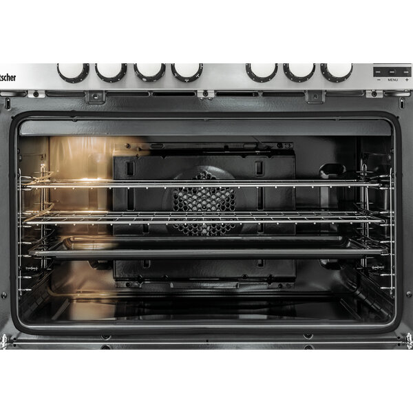 Keramisch Fornuis | 5K-EBMF | 5 Glaskeramische Kookzones | Elektrische Oven 104L, 50-250°C | 11.5kW/400V