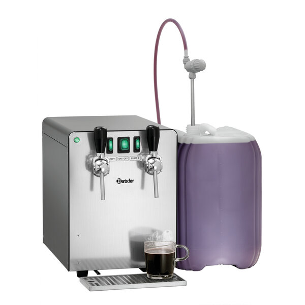 Glühwein Dispenser | 1300 | 2 Kranen | 2 Pompen | 130L/Uur | Tot 85°C | 9kW | 400V