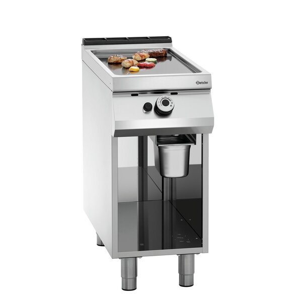 Gasgrillplaat | Serie 900 | Glad Stalen Bakoppervlak 355x760mm | 1 Verwarmingszone | 9kW | Aardgas H