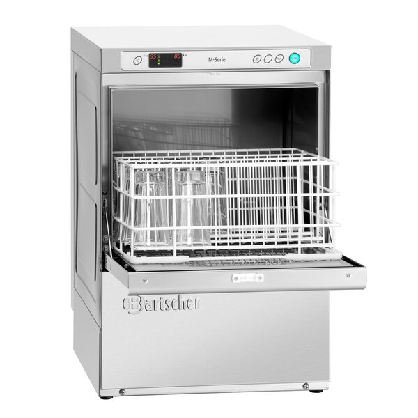 Glazenspoelmachine | GS M400 LPR K | 60 Korven/Uur | 400x400mm Korf | 4 Programma's | Koude Naspoeling | 230V, 3.2kW