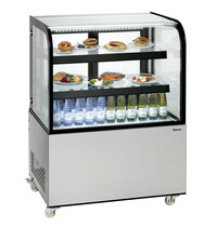Bartscher Koelvitrine | KV 270L | 270L | Convectiekoeling | Max. 10°C | 475W | 230V | Schuifdeuren Aan Achterzijde