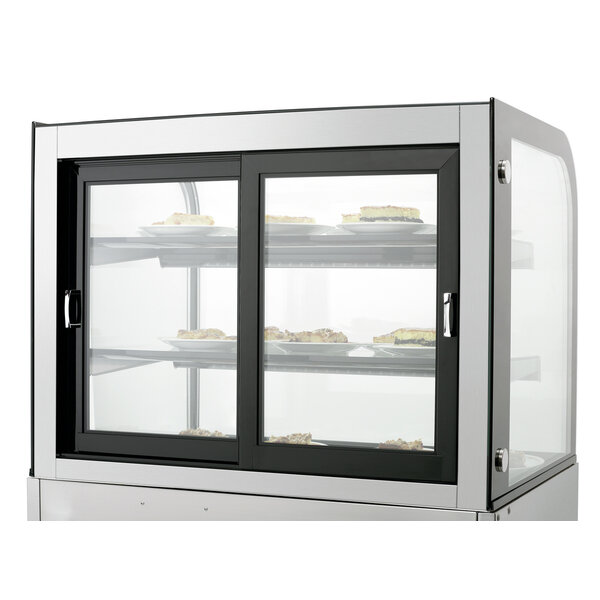 Koelvitrine | KV 270L | 270L | Convectiekoeling | Max. 10°C | 475W | 230V | Schuifdeuren Aan Achterzijde