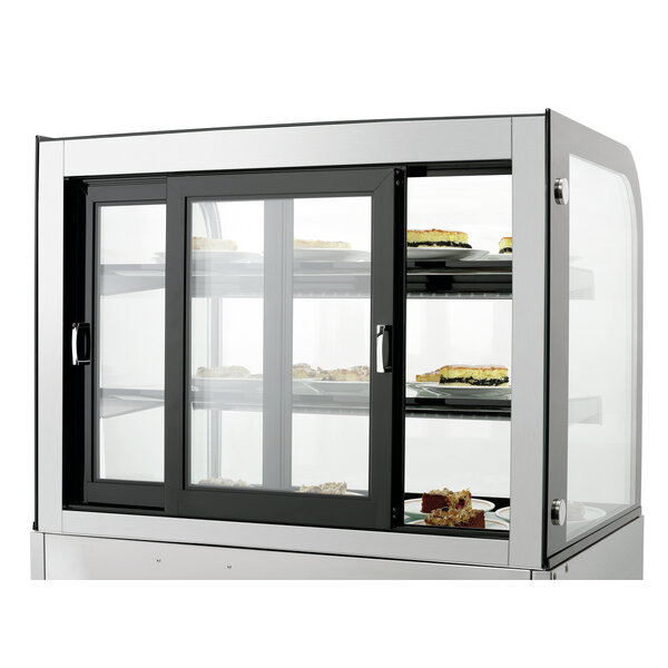 Koelvitrine | KV 270L | 270L | Convectiekoeling | Max. 10°C | 475W | 230V | Schuifdeuren Aan Achterzijde