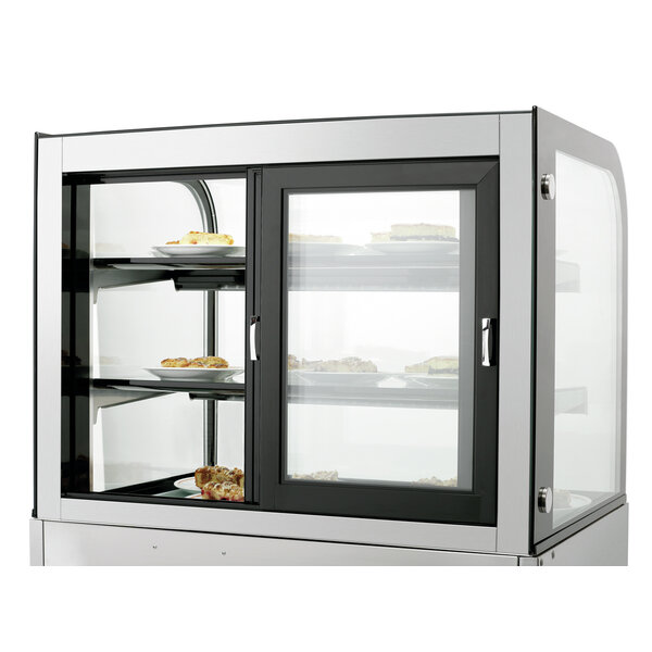 Koelvitrine | KV 270L | 270L | Convectiekoeling | Max. 10°C | 475W | 230V | Schuifdeuren Aan Achterzijde