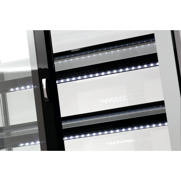 Koelvitrine | KV 270L | 270L | Convectiekoeling | Max. 10°C | 475W | 230V | Schuifdeuren Aan Achterzijde