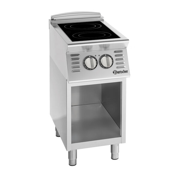 Elektrisch Fornuis | 900 | 2 SCHOTT CERAN® Kookzones, 2xØ280mm | Open Onderbouw | 5.5kW 400V