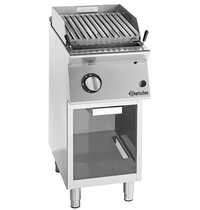 Bartscher Lavasteengrill | 900 | Gas | 1 Grillvak | 7kg Lavastenen | 15kW | 380x590mm Grilloppervlak