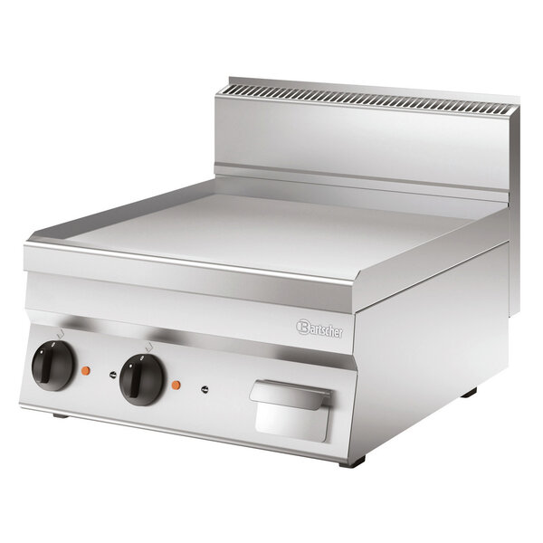 Grillplaat | Serie 650 | 600E-G | Elektrisch | Glad Braadoppervlak | 2 Onafhankelijk Regelbare Verwarmingszones | 50-300°C | 7.8kW, 400V | 590x515mm Braadoppervlak