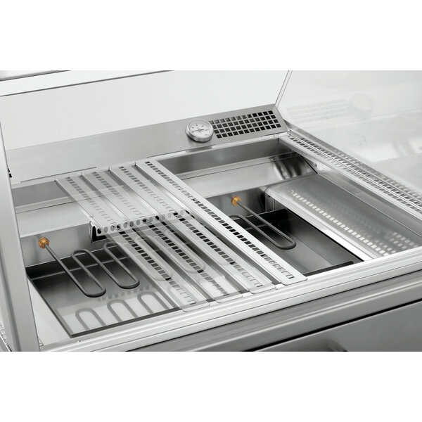 Warmhoudvitrine | GN2110-R | 2x1/1 GN, 95L | Droog Verwarmd | 30-110°C | 2100W, 230V | Schuifdeuren Achterzijde