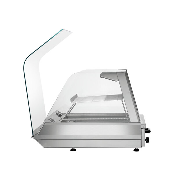 Warmhoudvitrine | GN2110-R | 2x1/1 GN, 95L | Droog Verwarmd | 30-110°C | 2100W, 230V | Schuifdeuren Achterzijde