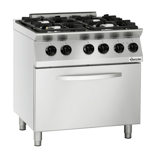 Gasfornuis | MFG 7341 | 4 Pits (2x3.5kW, 2x6kW) | Elektrische Oven 105L, GN 2/1 | 19kW + 3.6kW, 400V | 100-300°C