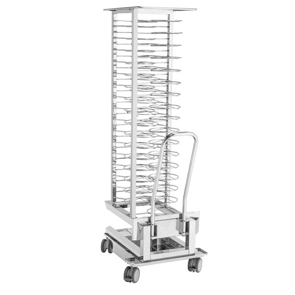 Bordentrolley | Gigasteam 50T | 50 Borden | Bordmaat 210-320mm | Draagvermogen 250kg | CNS 18/10 | 4 Zwenkwielen, 2 Met Rem