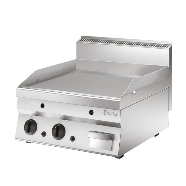 Grillplaat | 650 | Gas | Glad, Verchroomd Braadoppervlak 590x510mm | 2 Afzonderlijk Regelbare Zones | 80–280°C | 13kW