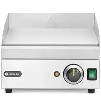 HENDI Bak-/Grillplaat | KitchenLine | Elektrisch | Glad Oppervlak 316x380 (Staal) | ≤300°C | 2kW (230V) | 326x445x225(h)mm