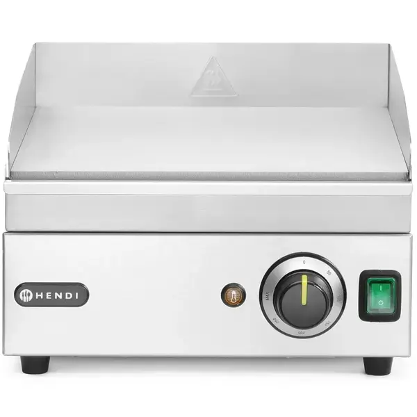Bak-/Grillplaat | KitchenLine | Elektrisch | Glad Oppervlak 316x380 (Staal) | ≤300°C | 2kW (230V) | 326x445x225(h)mm