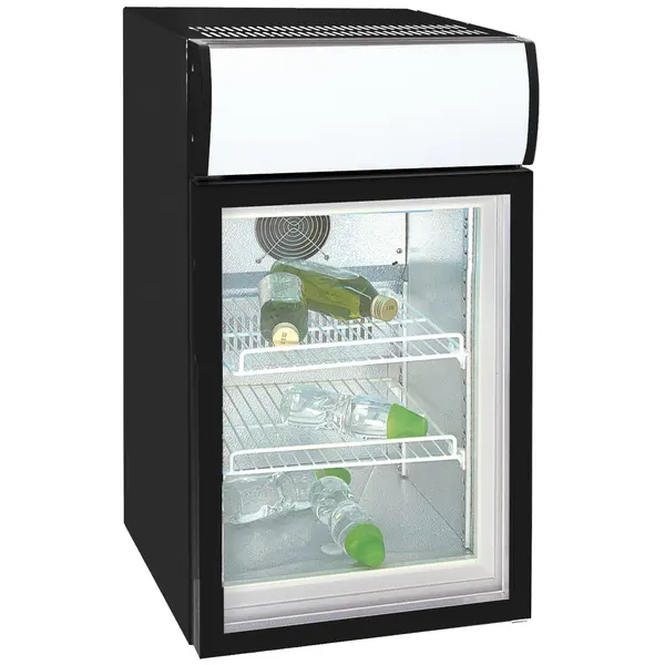 Minibar | 50L | Zwart | Statisch + Ventilator | 460x500x780(h)mm