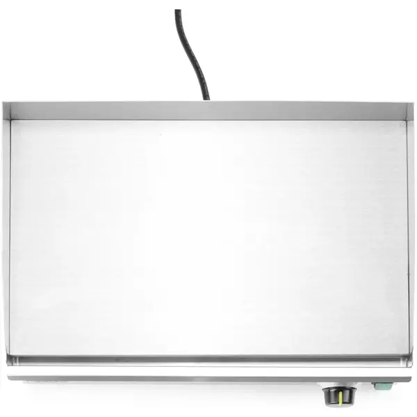 Bak-/Grillplaat | KitchenLine | Elektrisch | Glad Oppervlak 518x330 (Staal) | ≤300°C | 2.4kW (230V) | 527x404x233(h)mm