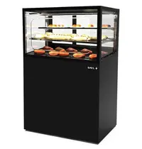 SAYL Warmhoudvitrine | INTEGRA | Zwart | 60°C/70°C | Geventileerd | 3 Niveaus | Zelfbediening | 1.56kW (230V) | Touchscreen | Wielen (Geremd) | 1000x600x1400(h)mm 