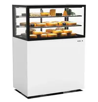SAYL Koelvitrine | INTEGRA | Wit/Zwart | +2°C/+6°C | Geforceerd | 3 Niveaus | Vochtigheid Instelbaar | Wielen (Geremd) | 1000x600x1400(h)mm 