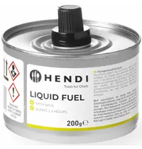 HENDI Brandpasta | Brandtijd 6u | Geur-/Roetvrij | Herbruikbaar lont | 6x 200g | 4 Stuks