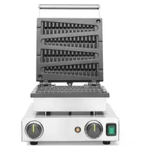 HENDI Wafelijzer | Enkel | Lollypopwafels (255mm) | 50°C/220°C | 1.75kW (230V) | Timer | 390x335x230(h)mm
