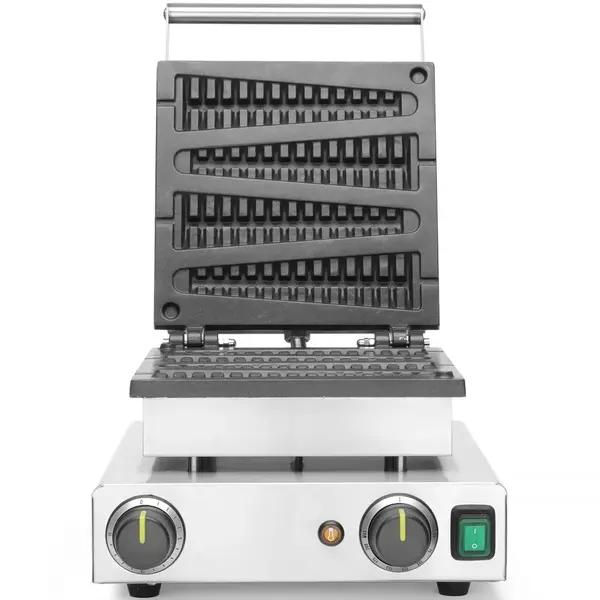Wafelijzer | Enkel | Lollypopwafels (255mm) | 50°C/220°C | 1.75kW (230V) | Timer | 390x335x230(h)mm