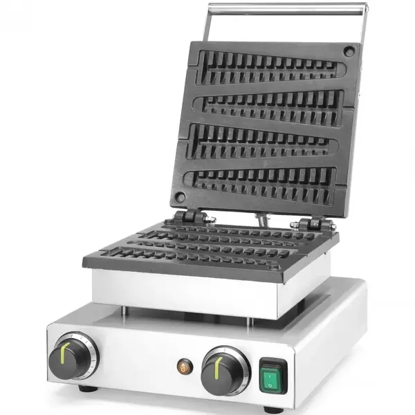 Wafelijzer | Enkel | Lollypopwafels (255mm) | 50°C/220°C | 1.75kW (230V) | Timer | 390x335x230(h)mm