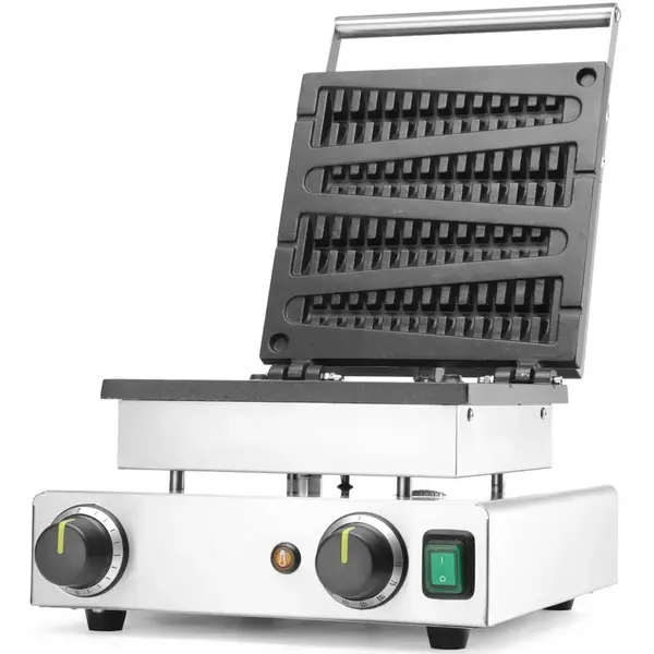 Wafelijzer | Enkel | Lollypopwafels (255mm) | 50°C/220°C | 1.75kW (230V) | Timer | 390x335x230(h)mm